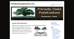 Desktop Screenshot of friendlyoakspublications.com